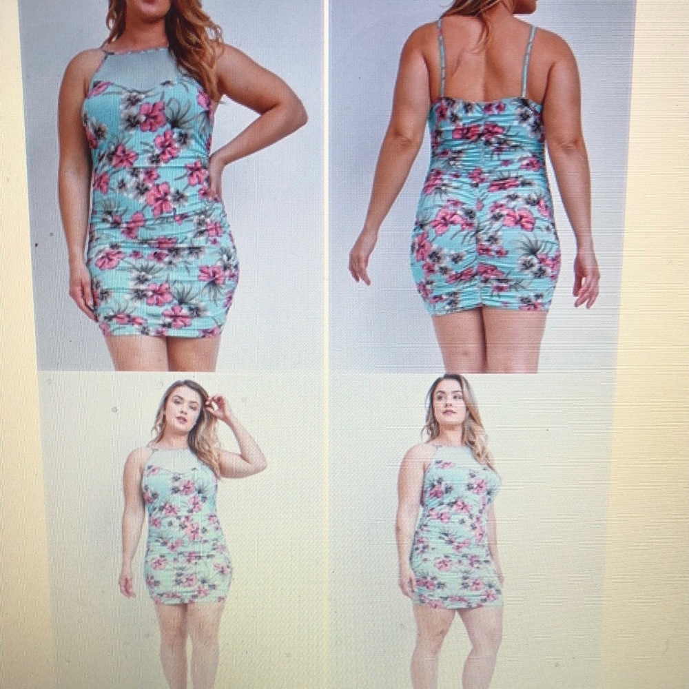 Floral PLUS SIZE dress   *